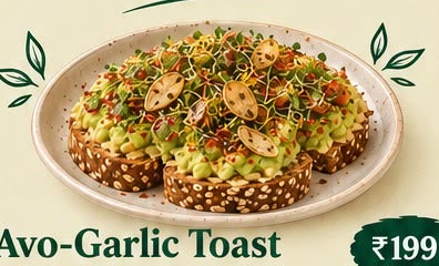 Avo-Garlic Toast