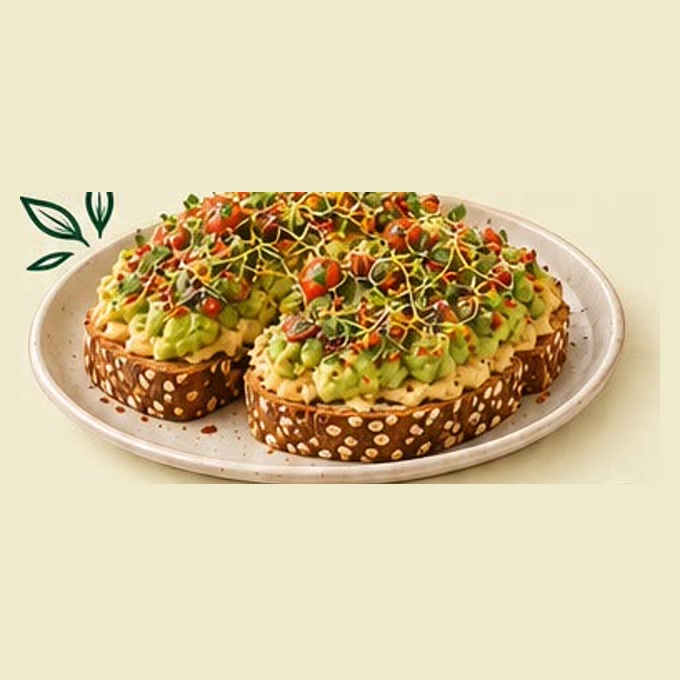 CleanCult & Co hummus-avocado toast from our menu