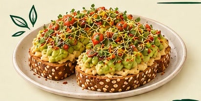Hummus-Avo Toast